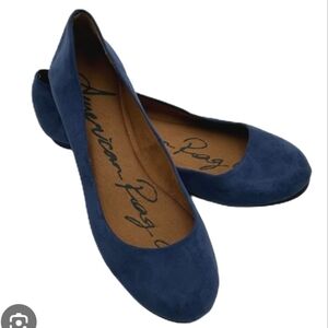 American Rag Summer Blue Aellie Flats New In Box Sz 9.5